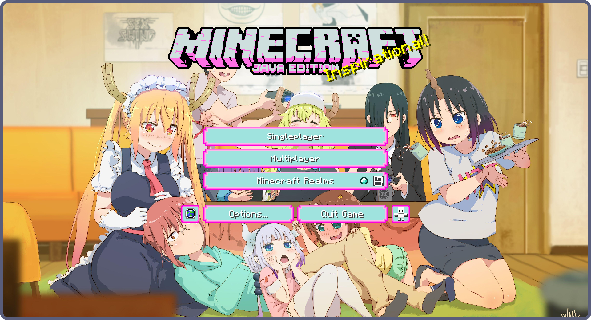 Miss Kobayashi's Dragon Maid Custom Minecraft GUI Pack